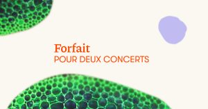 Affiche du Forfait double – Fin de semaine d'ouverture, présenté par Concerts aux Îles du Bic du 1er au 8 août 2026 sur La Route des concerts.