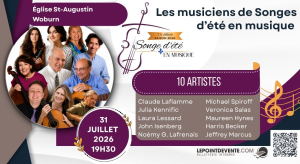 Poster for the concert Les musiciens de Songe d’été en musique, presented by the Midsummer Music Dream Festival on July 31, 2026, as part of La Route des concerts.