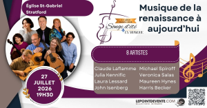 Affiche du concert Musique de la Renaissance à aujourd’hui, présenté par le Festival Songe d’été en musique le 27 juillet 2026 sur La Route des concerts.